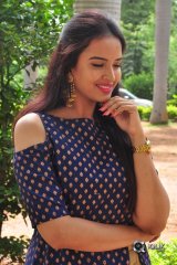 Poojitha Ponnada At Darshakudu Movie Press Meet